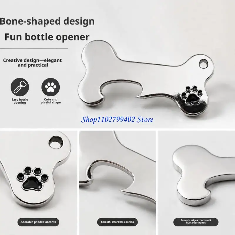 547F Ergonomic Dog Bone Bottle Opener Kirsite And Resin For Nonslip Handling In Wet Or Oily Conditions For Daily Use