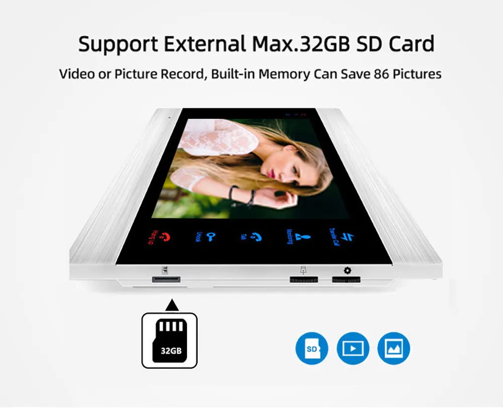 Nuevo intercomunicador de Video para teléfono de puerta de casa, Monitor de 7 \