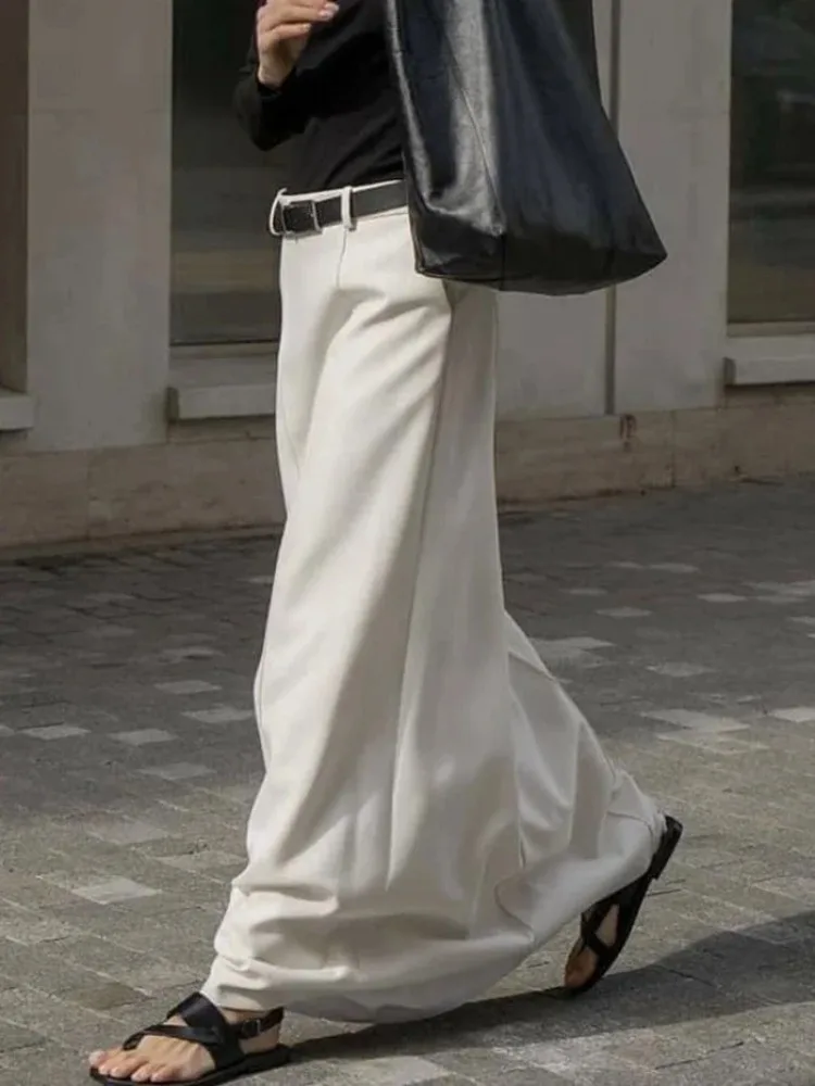 UOOZEE Office Lady Formal Solid Color H-line Skirts 2026 New Spring Summer High Waist Casual Elegant Long Skirt For Women