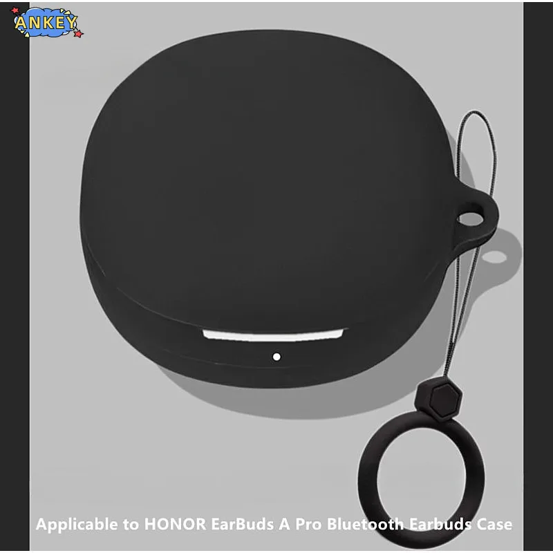 for Honor EarBuds A Pro Case Protective Earphone Cover Ring Anti-fall Soft Silicone Wireless Bluetooth Earbuds Shell Carrying