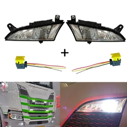 1Pair LH+RH Fog Panel Lights for Scania truck R650 S730 S500  For Scania S series R series OEM 2552712 2552711