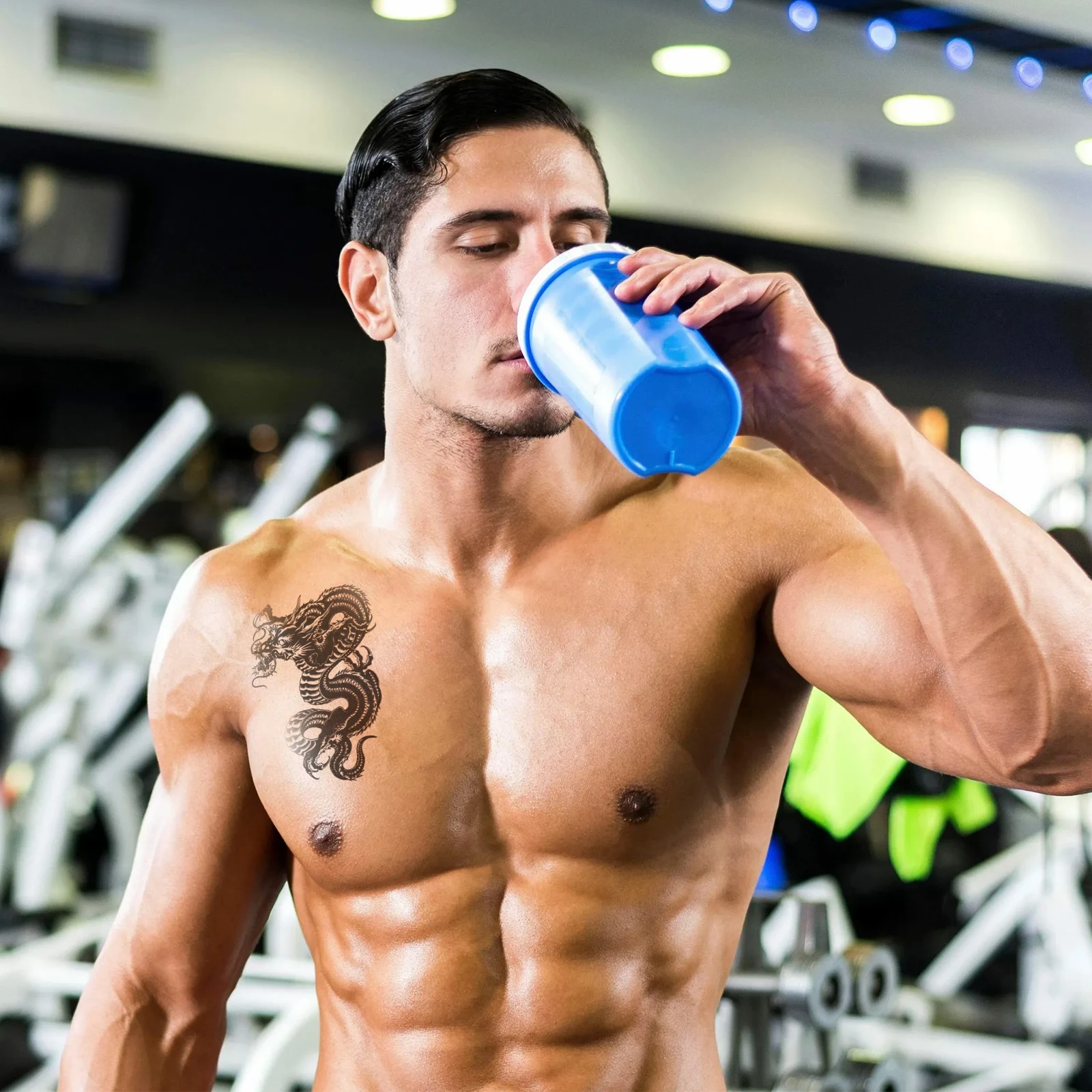 

Dragon Tattoo Stickers Waterproof Arm Sleeve Temporary Scar Cover Body Art Design Men Women Waterproof Temporary Tattoos