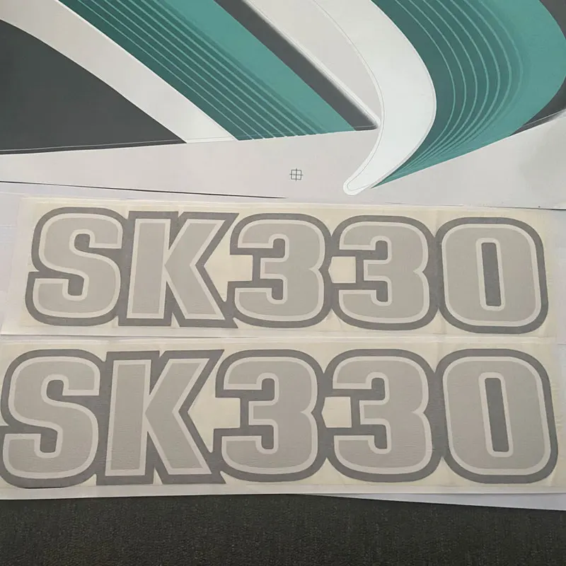 ملصقات الجسم بالكامل لـ Kobelco SK-10 Super10 ملصق حفارة لكامل الجسم ملصق عرض ملصق مزخرف