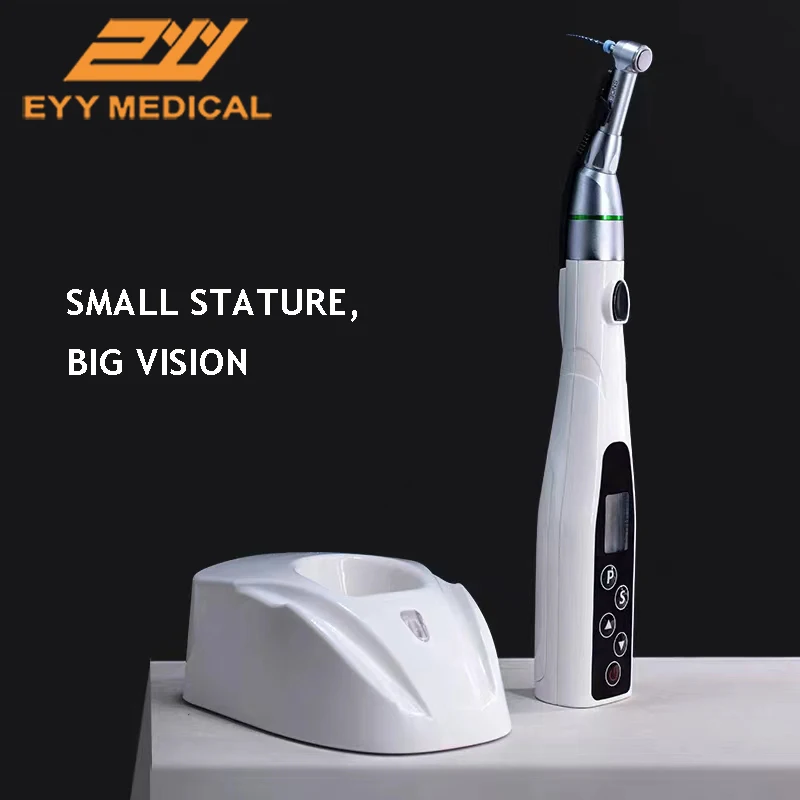 

EYY Wireless Dental LED Root Canal Instrument Endodontic Treatment with Mini 16:1 Reduction Contra Angle Dentistry Endo Motor