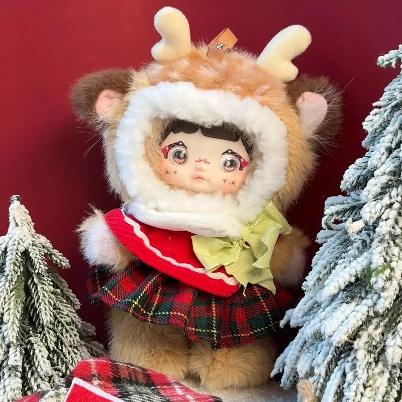 

Верхняя игрушка Аутентичная Nommi Wonderful Christmas Night Series Слепая коробка Модная игрушка Милая плюшевая кукла Брелок Сумка Очаровательный подарок для детей