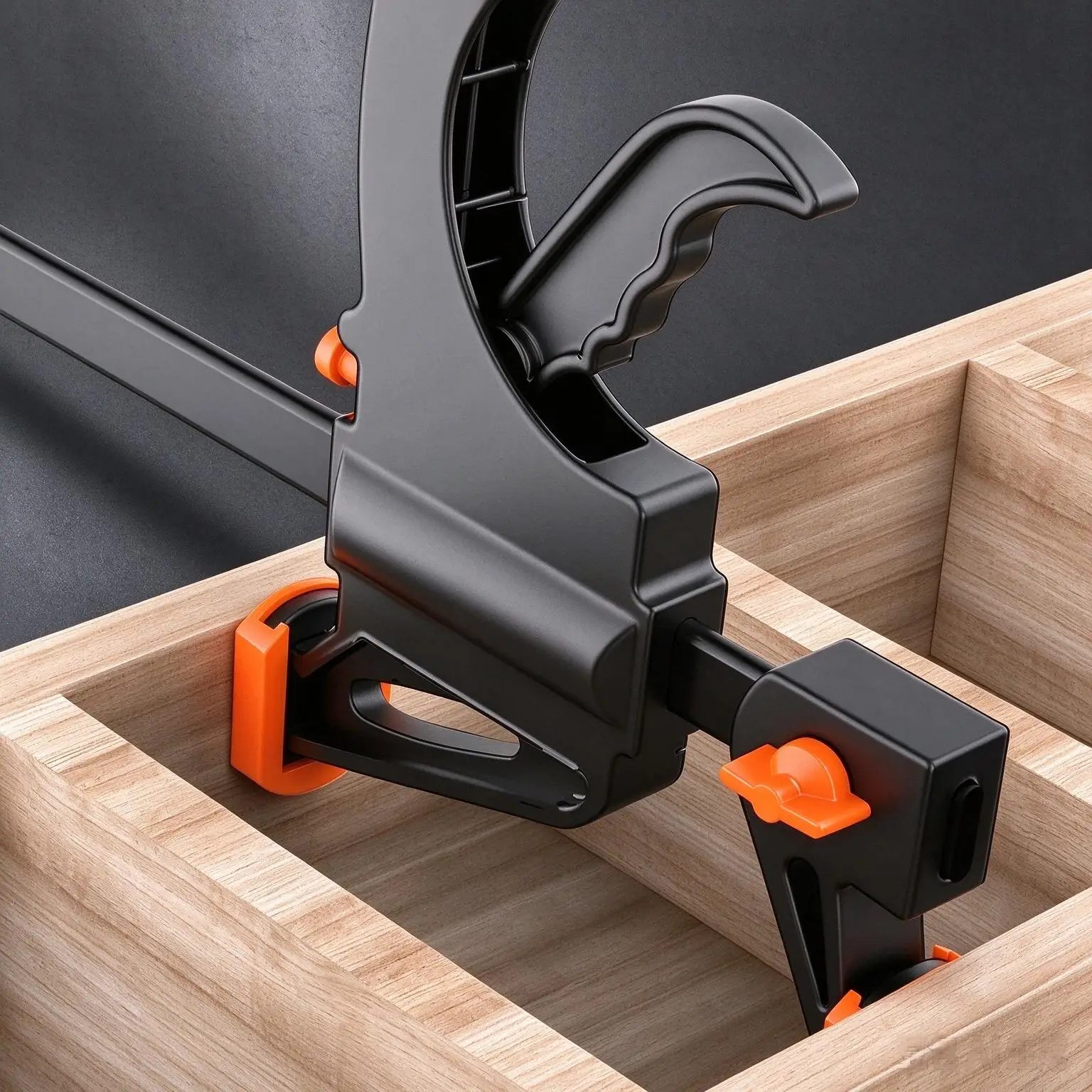 8 Inch Quick Grip Bar Clamp One Handed Ratchet Trigger Clamp Quick Release Woodworking F Clamp DIY Carpentry Hand Tool