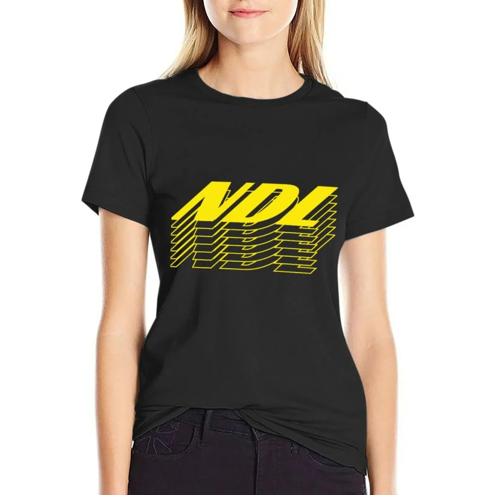 

Ndl T-Shirt kawaii clothes blacks plus size tops tops workout shirts for Women