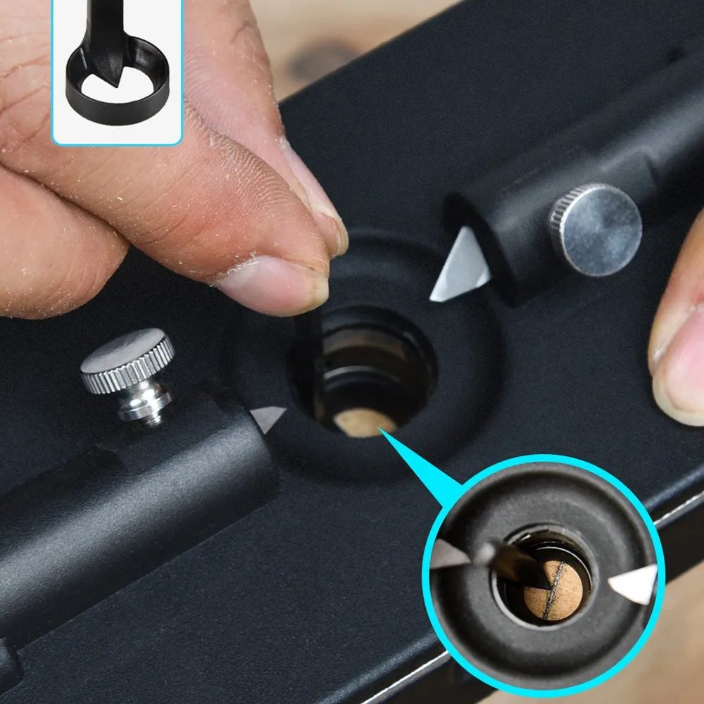 Adjustable Drill Guide Round Wood Rods Making Tool 4 Various Bits Precision Drilling Guide Square Wood Bar To Wood Rods Tool