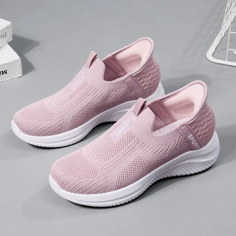 2024 Autumn/Winter New Sports Women's Shoes Soft soled Comfortable Casual Shoes Fashionable Versatile Single Shoes Breathable