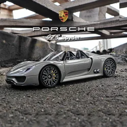 WELLY 1:24 Porsche 918 Spyder Supercar Alloy Car Model Diecasts & Toy Vehicles Collect Car Toy Boy Birthday gifts