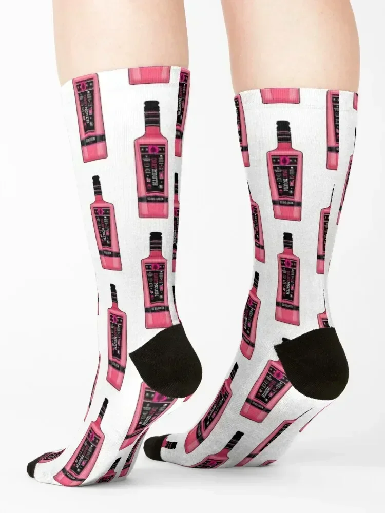 ถุงเท้าดาร์ทมอร์ธสีชมพูลายวิทเนียร์ ของขวัญตลกๆ สำหรับปีใหม่ ถุงเท้าดีไซน์เนอร์สำหรับผู้ชายและผู้หญิง