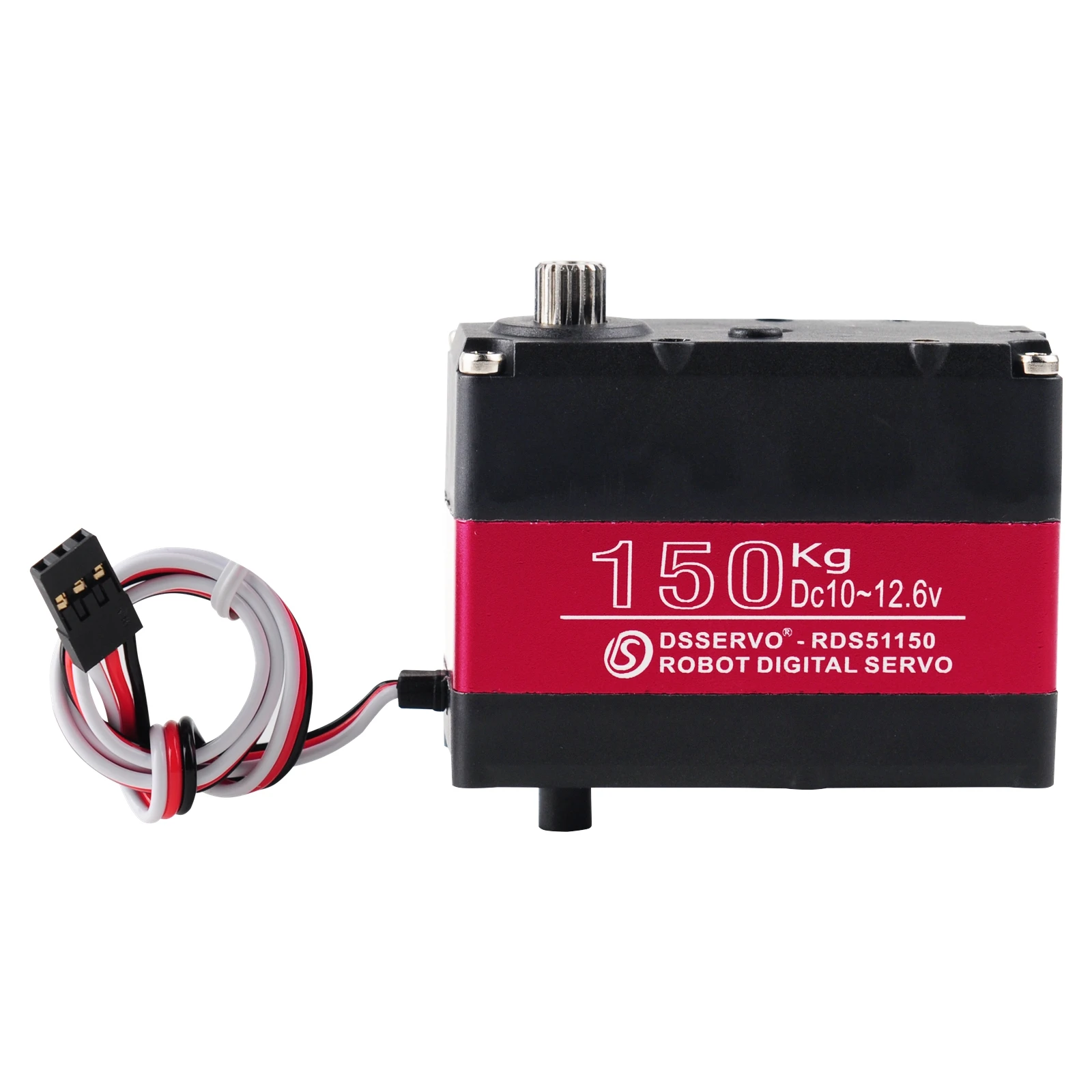Servo robotico a doppio albero servo digitale ad alta tensione da 150 kg RDS51150 12 V con staffa di montaggio a U 180/270 gradi