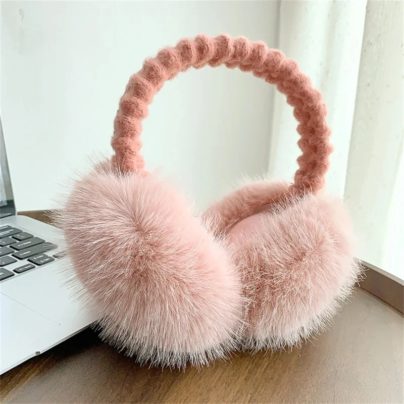 لطيف أفخم الفراء سماعات النساء شتاء دافئ غطاء للأذنين لينة الصلبة الفراء سدادات موضة للجنسين غطاء للأذن لوازم في الهواء الطلق