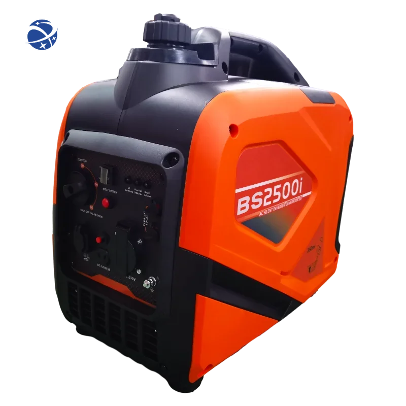 

YUNYI Dual-voltage 2KW AC230V DC12V portable gasoline dynamo silent inverter generator for electric tools BS2500I