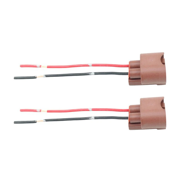 1 Para Adapterów Gniazda Żarówki Samochodowej 9006 HB4 Żeńskie Złącze Przedłużacz Wiązka Przewodów Akcesoria do Świateł Samochodowych ABS + Przewód