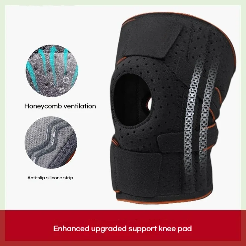 Silicone Anti Slip Sports Knee Pads Cycling Protective Gear Breathable Running and Mountaineering Spring Support Protection