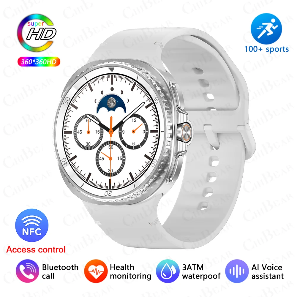 2025 New Watch 8 Ultra Smart Watch Men Bluetooth Call 3D Video Display Sports GPS NFC Compass Blood oxygen Waterproof Smartwatch