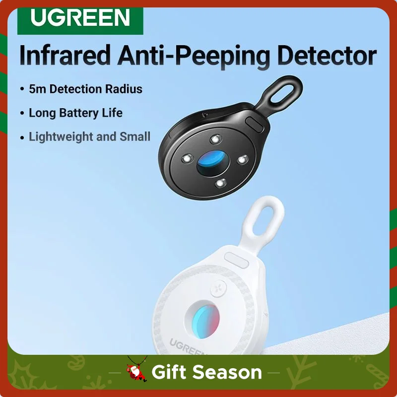 UGREEN Camera Detector for Hidden Camera Security Protection Hotel Pinhole Lens Detect Gadget Anti-Peeping Candid Detector