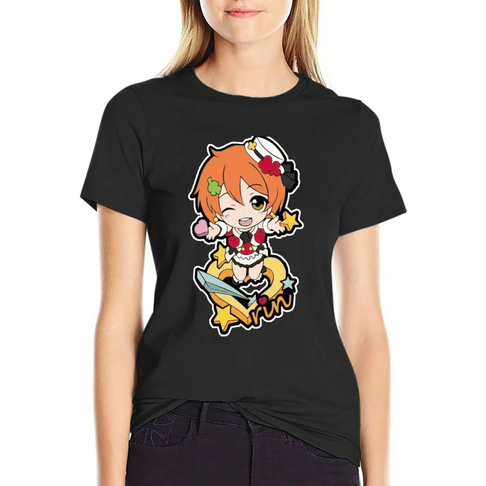 

Rin Chibi T-Shirt plus sizes sports fans quick drying tops for Women