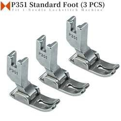 3PCS P351 Standard Foot For Industrial 1-needle Lockstitch Sewing Machine JUKI BROTHER All Steel High Quality Sewing Accessories