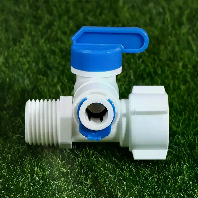 Practical 1/2 to 1/4 3/8 Thread Water Purifier Diverter Valve Upgrade for RO Water Filter System Hassle Free Faucet Installation