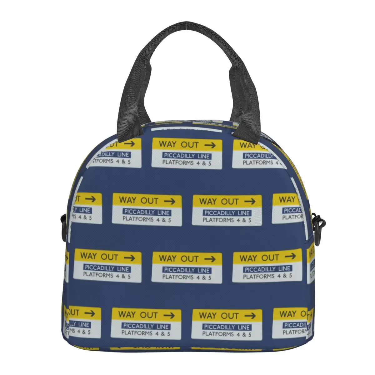 London Underground Way Out Sign Insulated Lunch Bag for School Picnic Storage Food Boxes Portable Cooler Thermal Lunch Box Tote view 6