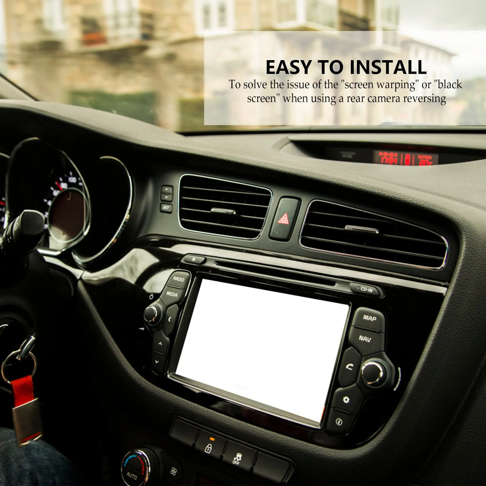 

Car Relay Capacitor 12V Dc Filter Rectifier Stabilized Power Supply for Rear Backup Vehicle Camera Car Camera Filter