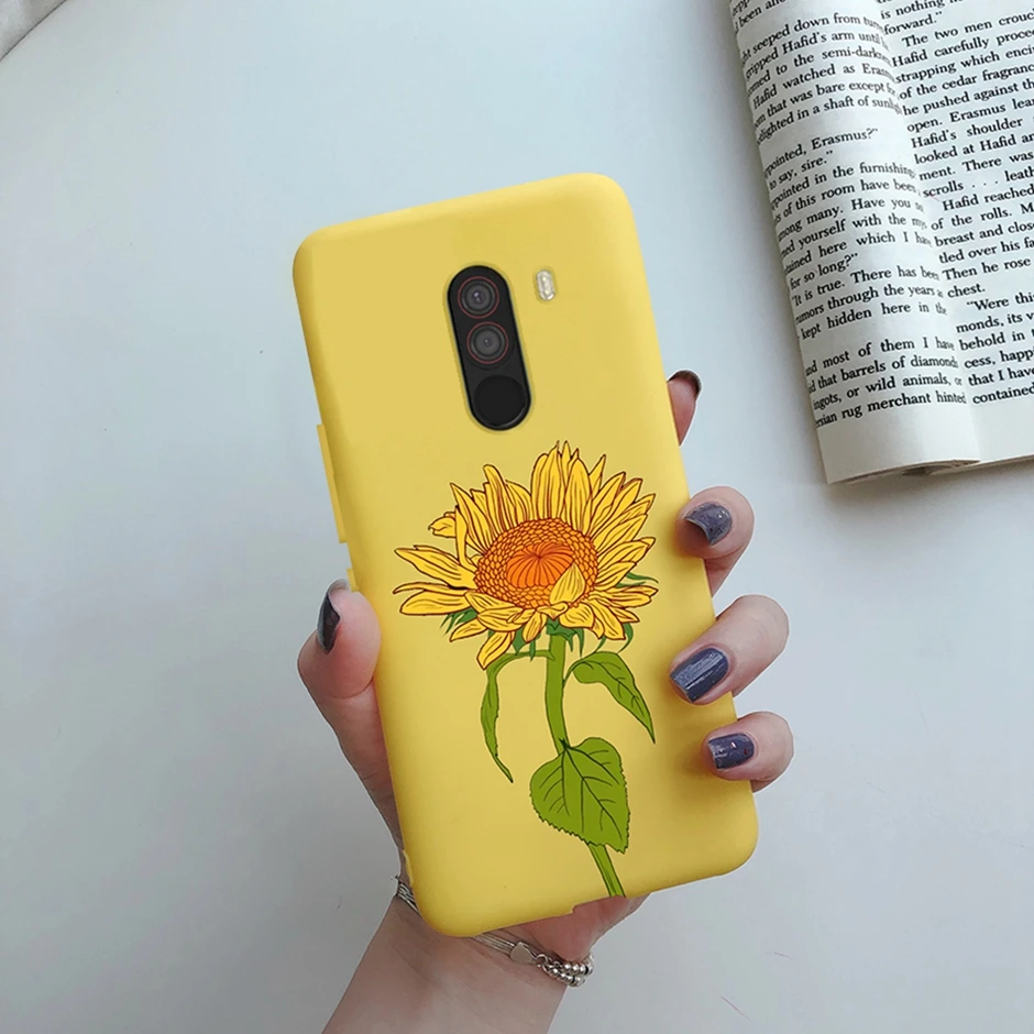 For xiaomi Pocophone F1 Case for xiaomi Poco F1 Case Silicone Soft TPU Phone Cases for PocoF1 Back Cover Heart Butterfly Bumper