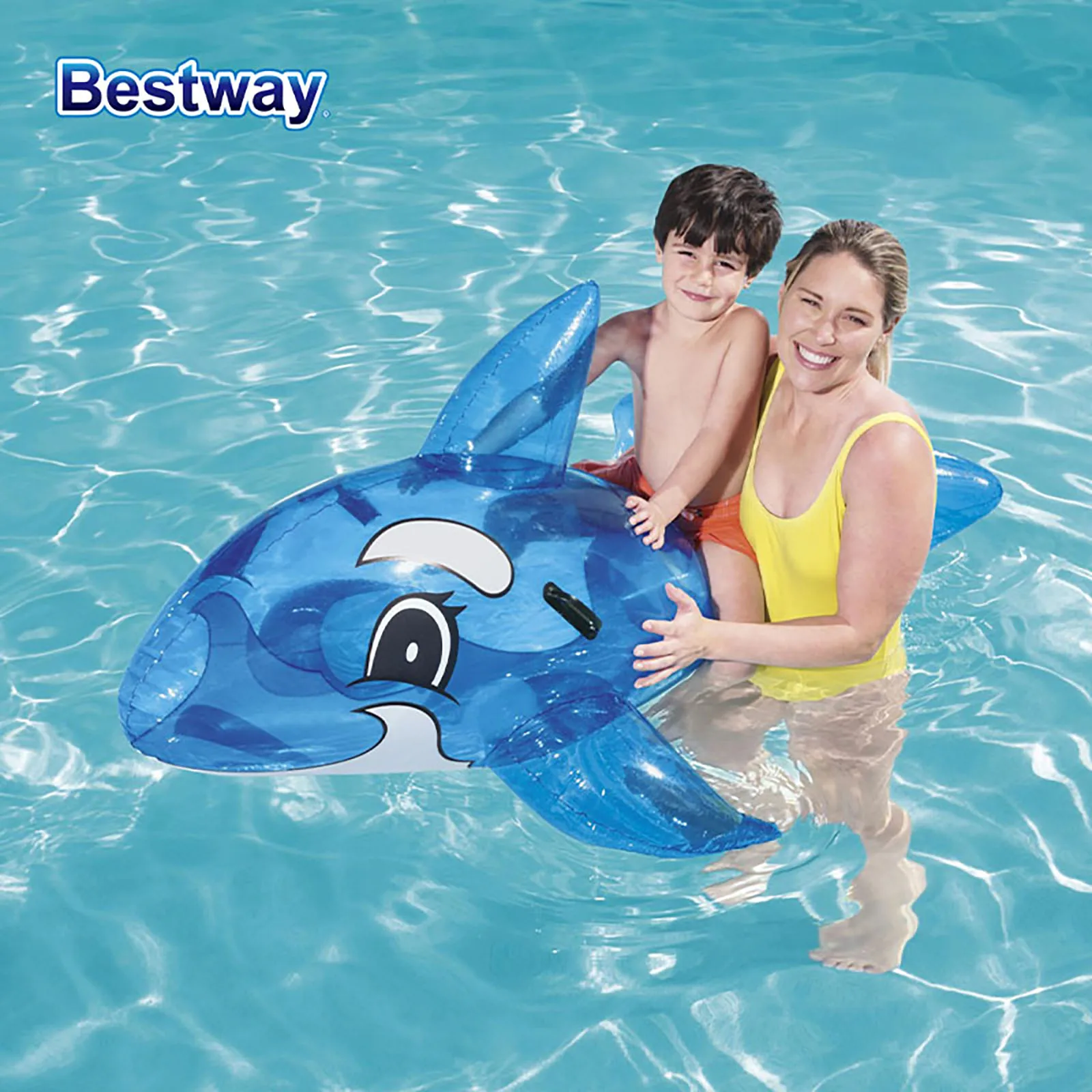 Bestway41037 1PC Sea Life Shape Swimming Pool Float, Water Inflatable Seat, Inflatable Pool Raft Float