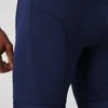 YKYW 남성 파란색 타이즈 사이클링 턱받이 짧은 이탈리아 탄성 인터페이스 Paded 여름 야외 웨어 자전거 턱받이 반바지 7시간 라이딩 5