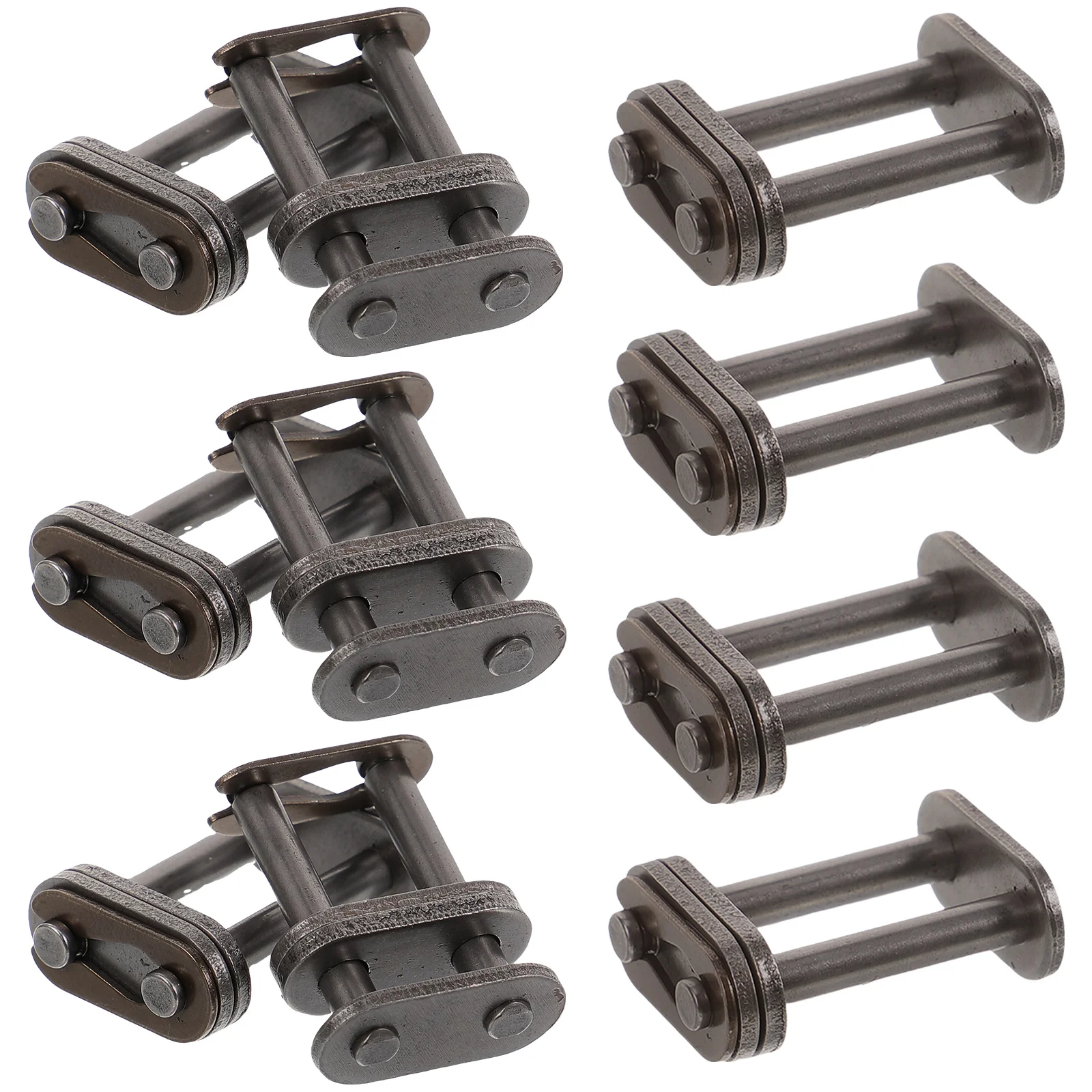 

10Pcs Chain Connecting Link for Bike Double Row Heavy Duty Steel Buckle Roller Transmission Chain Connector Accessories Reliable