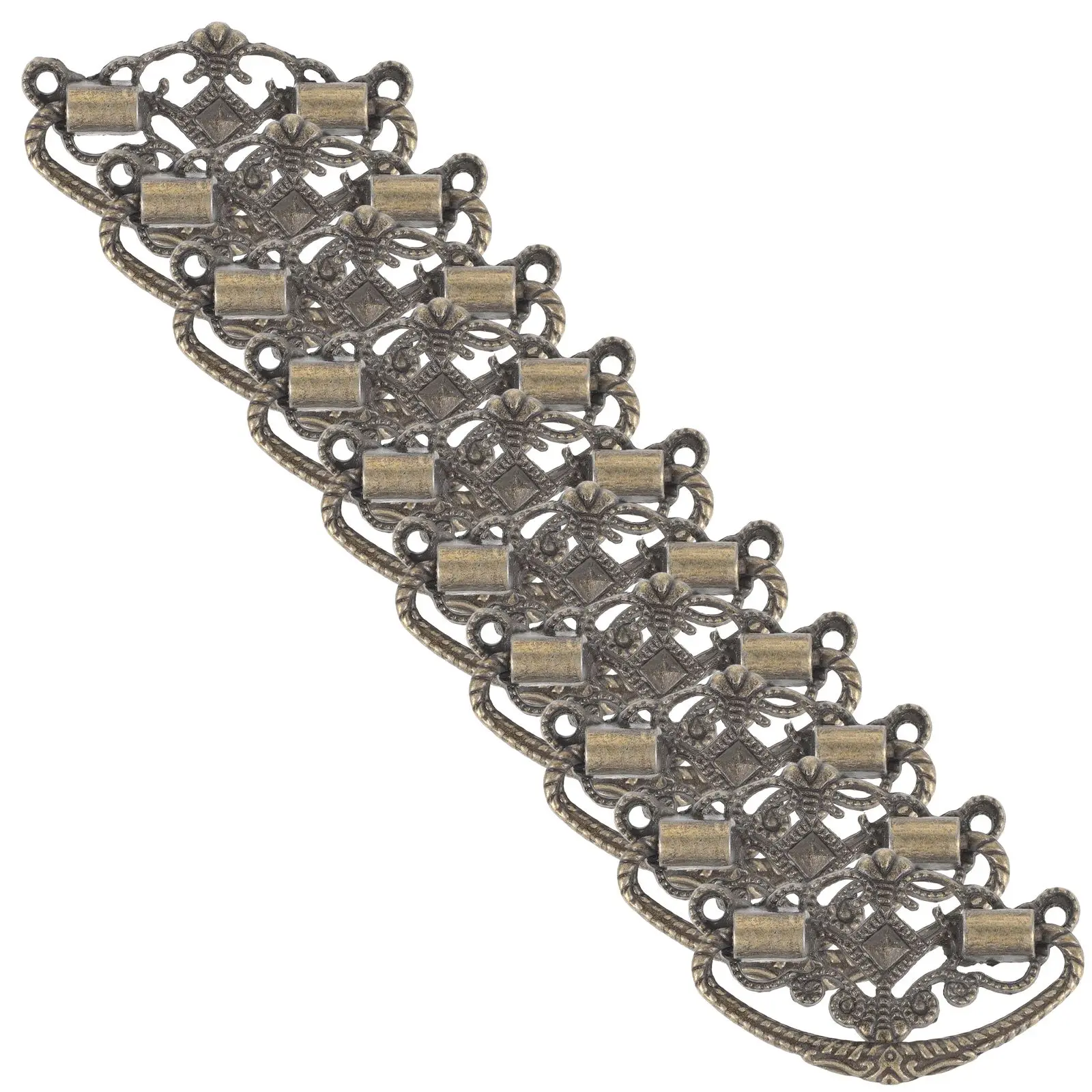 

10 Pcs Retro Drawer Pulls 44x28mm Bronze Furniture Handles Cabinet Hardware Smooth Edge Durable Vintage Style