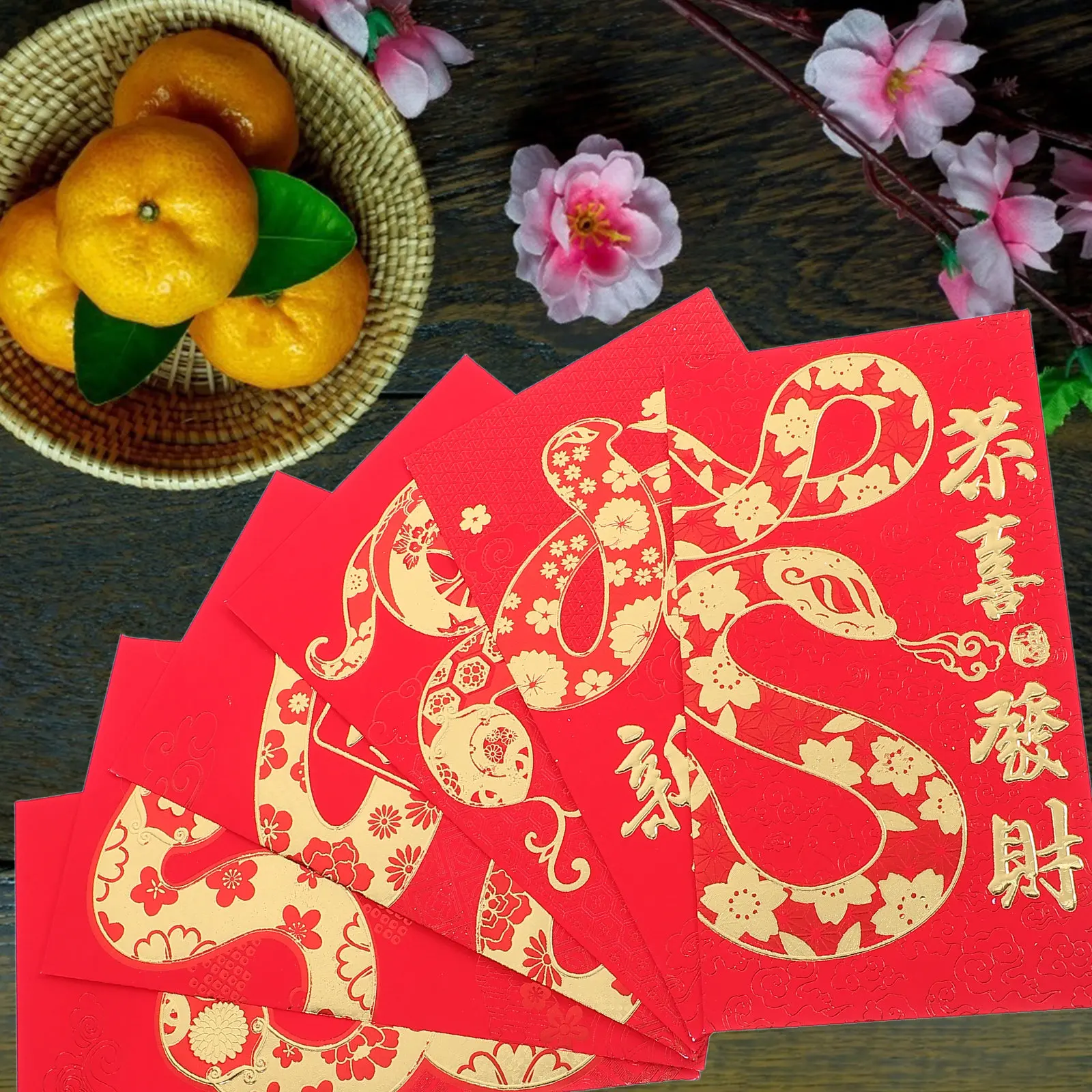 24Pcs Chinese New Year Red Envelopes Lucky Money Envelopes Compact Size Easy Carrying Storage Beautiful Festive Decorations