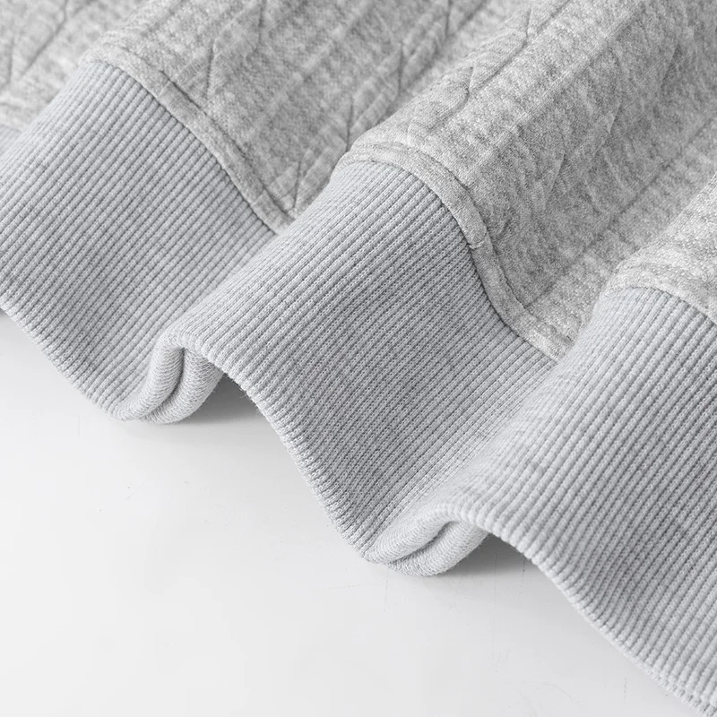 Maglione con motivo texture orecchio di grano, marchio di moda, risvolto, manica lunga, top da uomo, autunno e inverno, pullover, camicia POLO per adolescenti