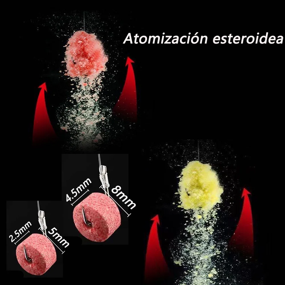 Atrayente granulado hueco aroma pescado para carpa eficaz duradero - imagen 2