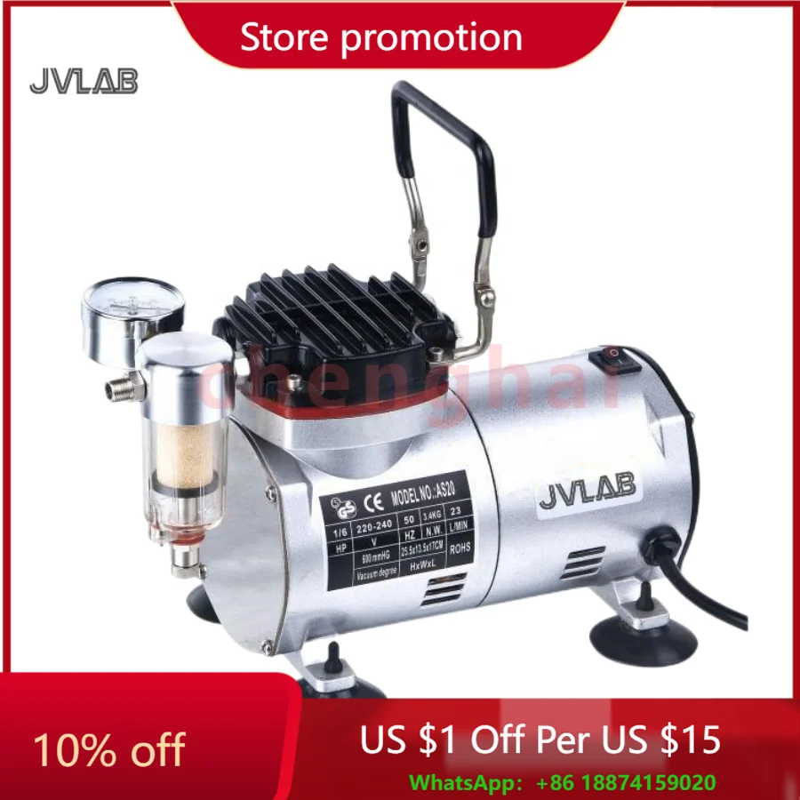 

Безмасляный мембранный вакуумный насос Лабораторный высокоскоростной безмасляный вакуумный насос для накачивания для кондиционера, вакуумной упаковки