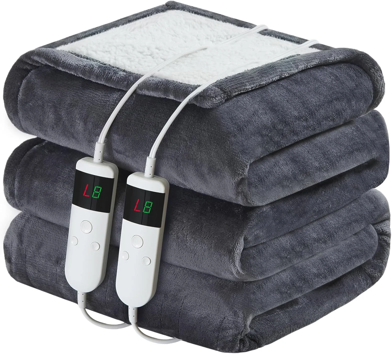 

Electric Heated Blanket with 12 Heat Settings, Auto Shut-Off, Fast Heating, Soft Microplush Fabric, Full Size 84x72 Inches