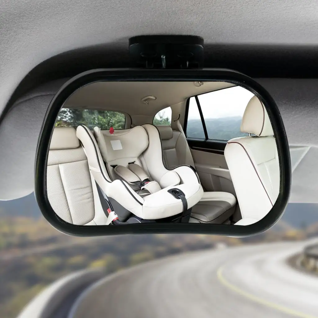 Monitor Mini Car Baby Kids Safety Car Back Seat View Mirror Adjustable Baby Rear Convex Mirror Car-styling 2 in 1 Car-styling