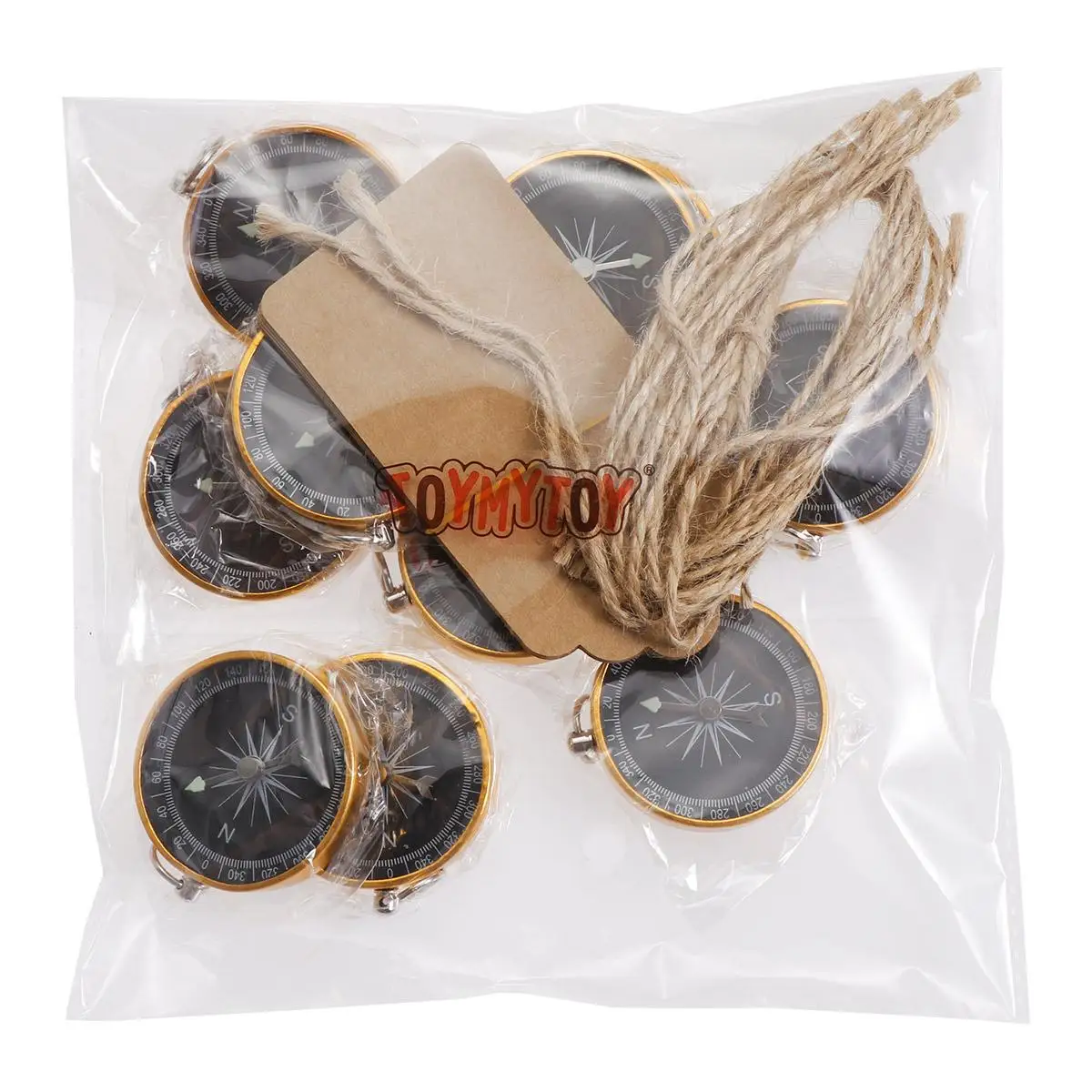 

Wedding Party Favors Mini Compass Tags Nautical Souvenirs Portable Engraved Keychain Gifts Metal Durability Creative Design