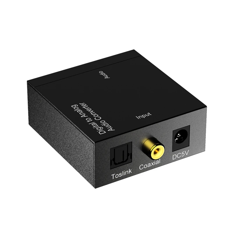 1 Set 3.5Mm Optical Fiber Digital To Analog Digital Analog Converter Audio Aux Rca L / R Converter Spdif