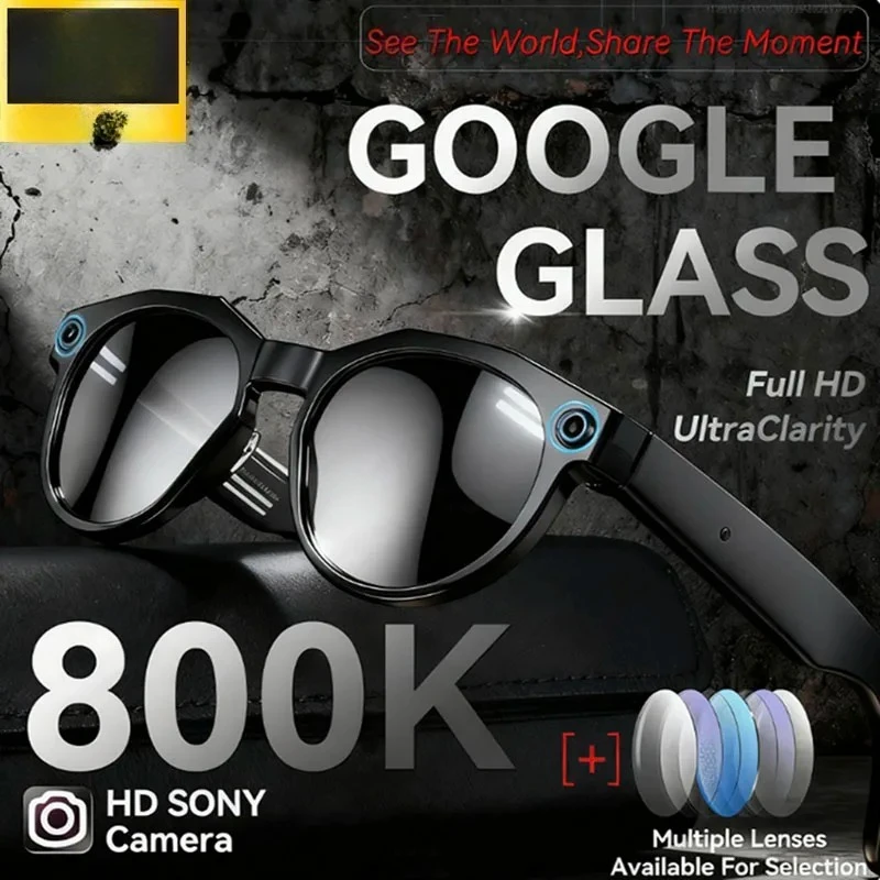 

Умные очки 4K HD AI 2026 с камерой 800 МП, Bluetooth-звонками, AI-переводом и голосовым помощником для мужчин и женщин
