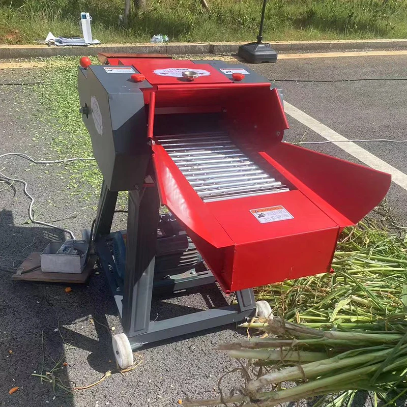 Mini Silage Chaff Cutter / Straw Crusher / Forage hay Cutting Machine for Animal Livestock Feed Processing