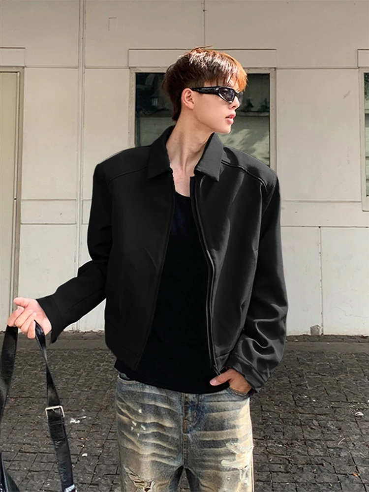 

Бейсбольная куртка Cleanfit Bla ort для мужчин, весна-осень, молодежная, свободного кроя, не требующая глажки, из полиэстера, повседневная, на молнии