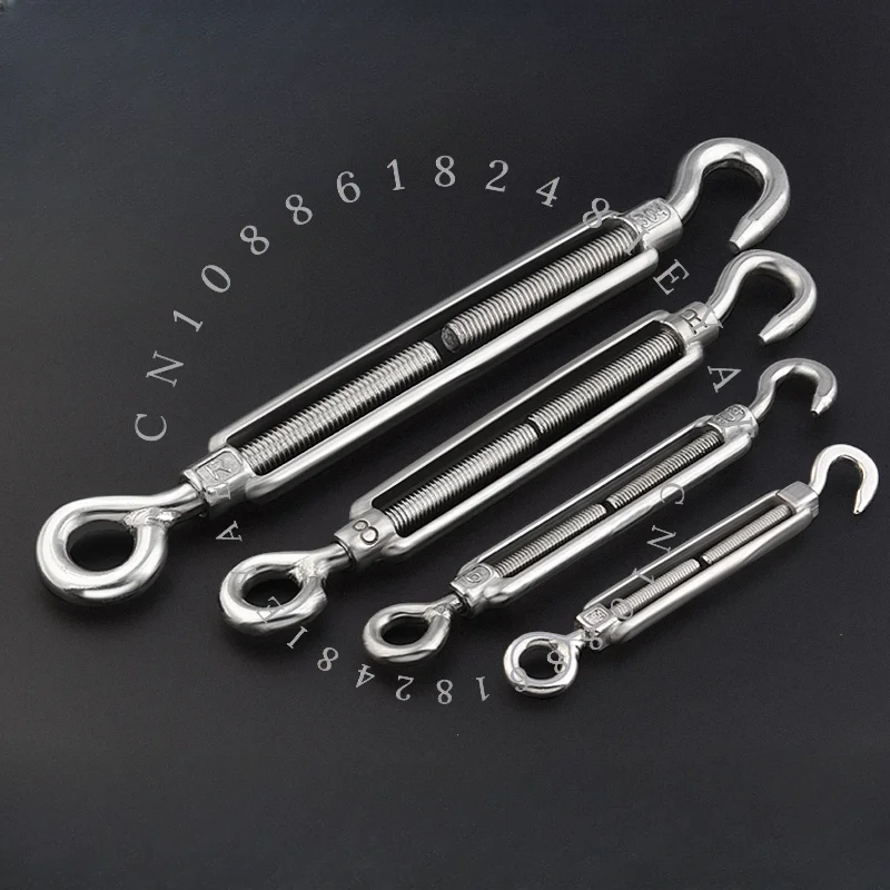 304 Stainless Steel Flower Basket Screw Wire Rope Tension Screw Tensioner Rope Tensioner Flower Orchid Bolt