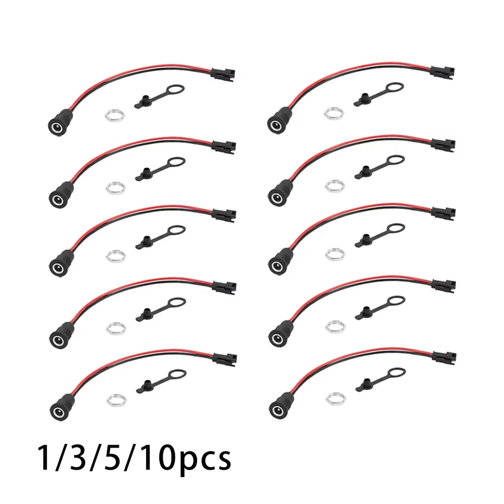 5.5 X 2.1mm DC Power Jack Socket Female Panel Mount To 2 Pin JST SM Male Plug Durable 5.5*2.1 Mm Connector Cable for E-Scooter