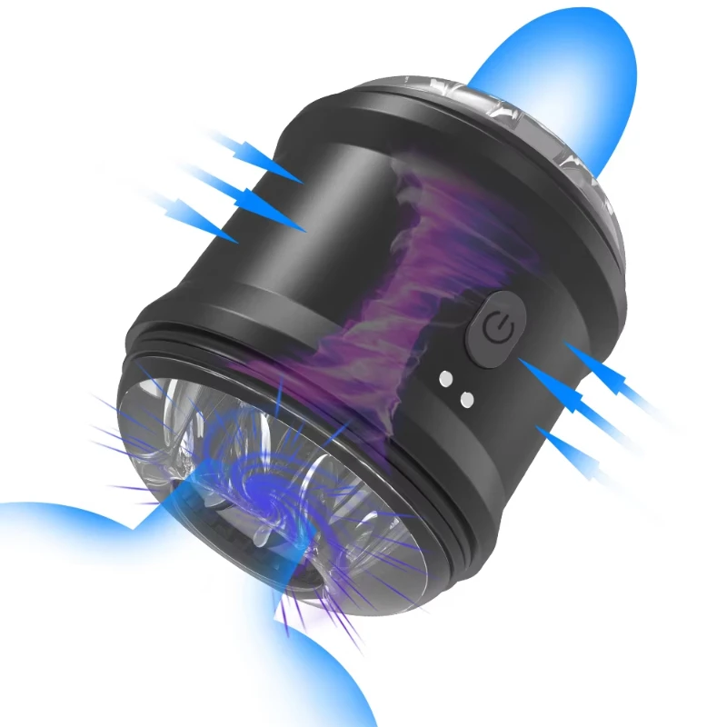 Dual Motors Automatic Male Masturbators 10 Vibration Modes Glans Trainer Stimulator Mens Machine Vibrator Adult Sex Toys for Men