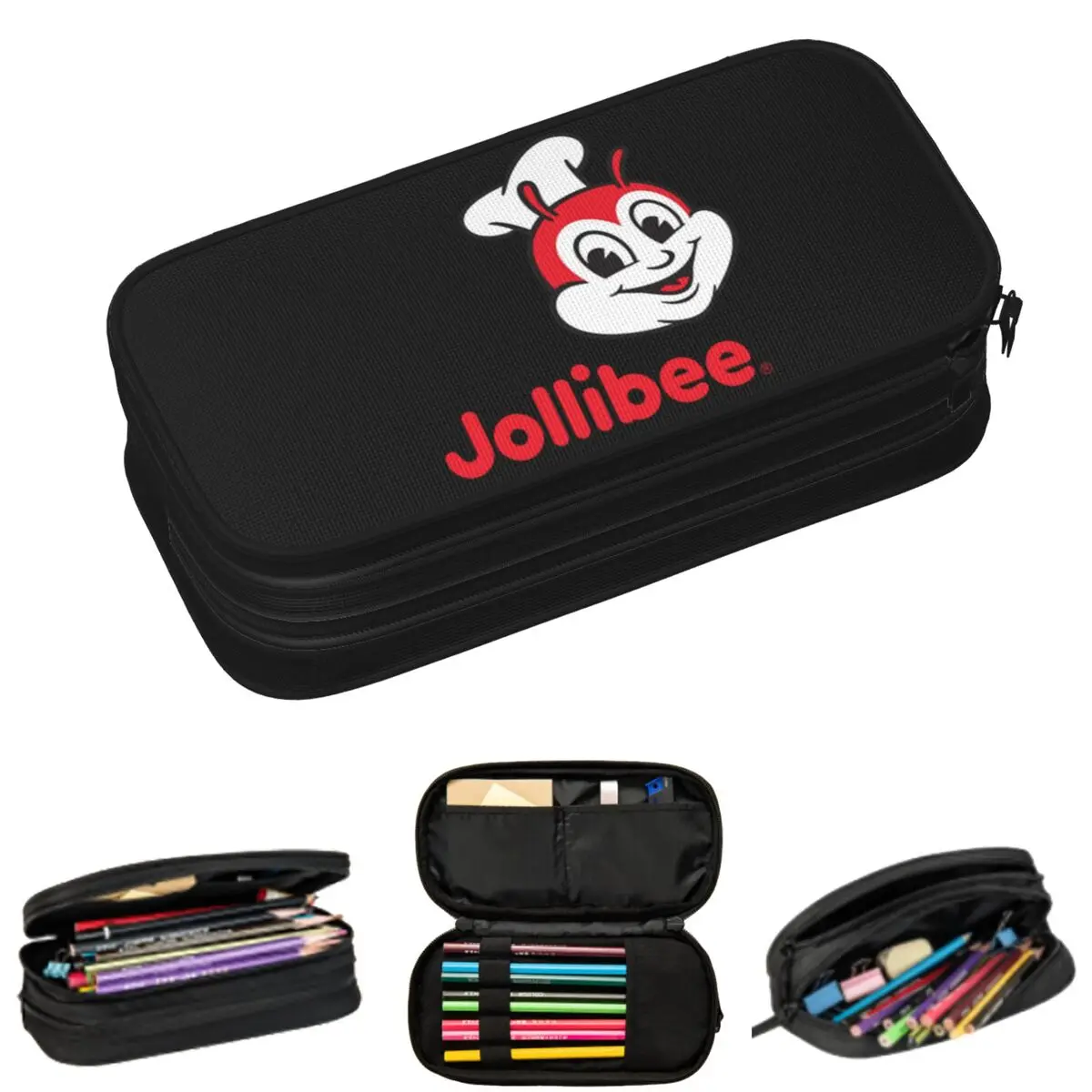 Jollibee 2 astucci per matite per studenti, scatola per penne scolastiche, astuccio per matite di grande capacità, portapenne