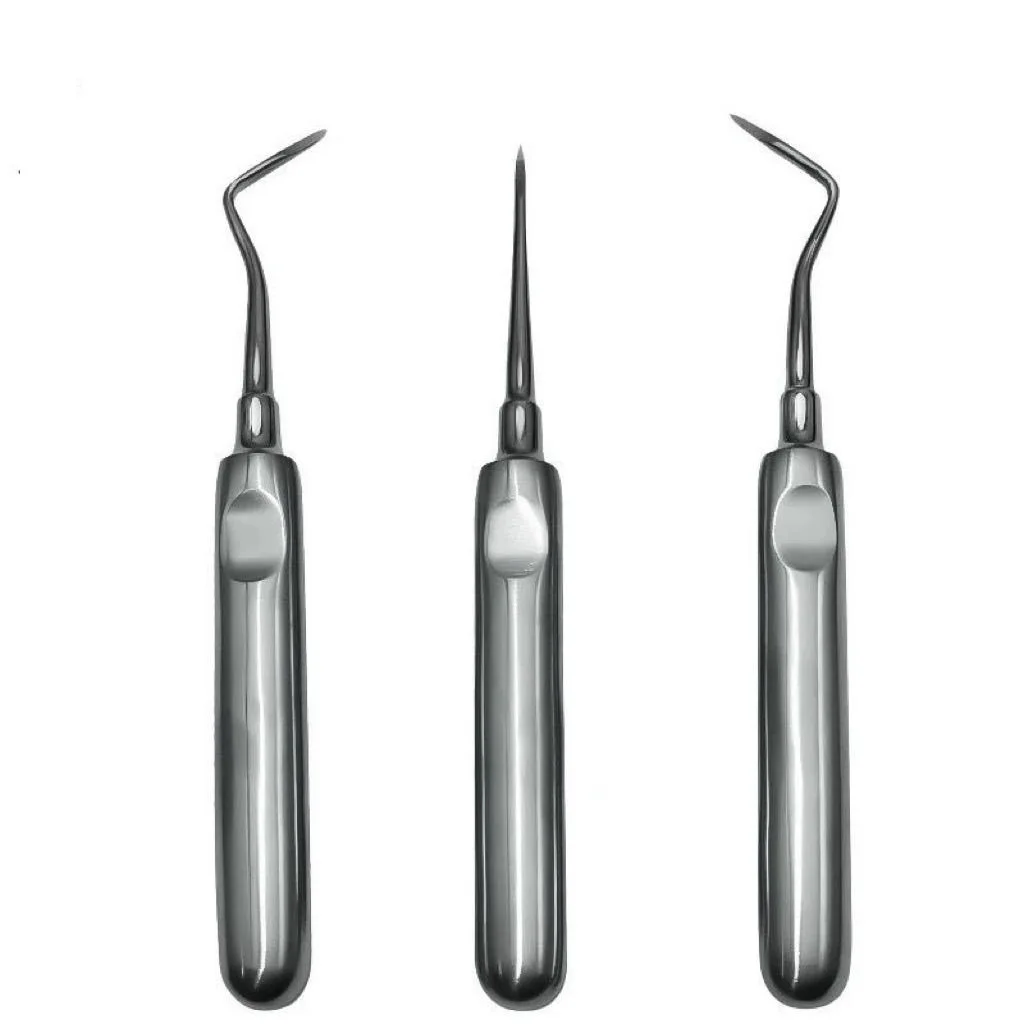 

Stainless Steel Dental Elevator Teeth Extraction Tooth Extracting Forceps Curved Root Lift Elevator Dentist Surgical Tool