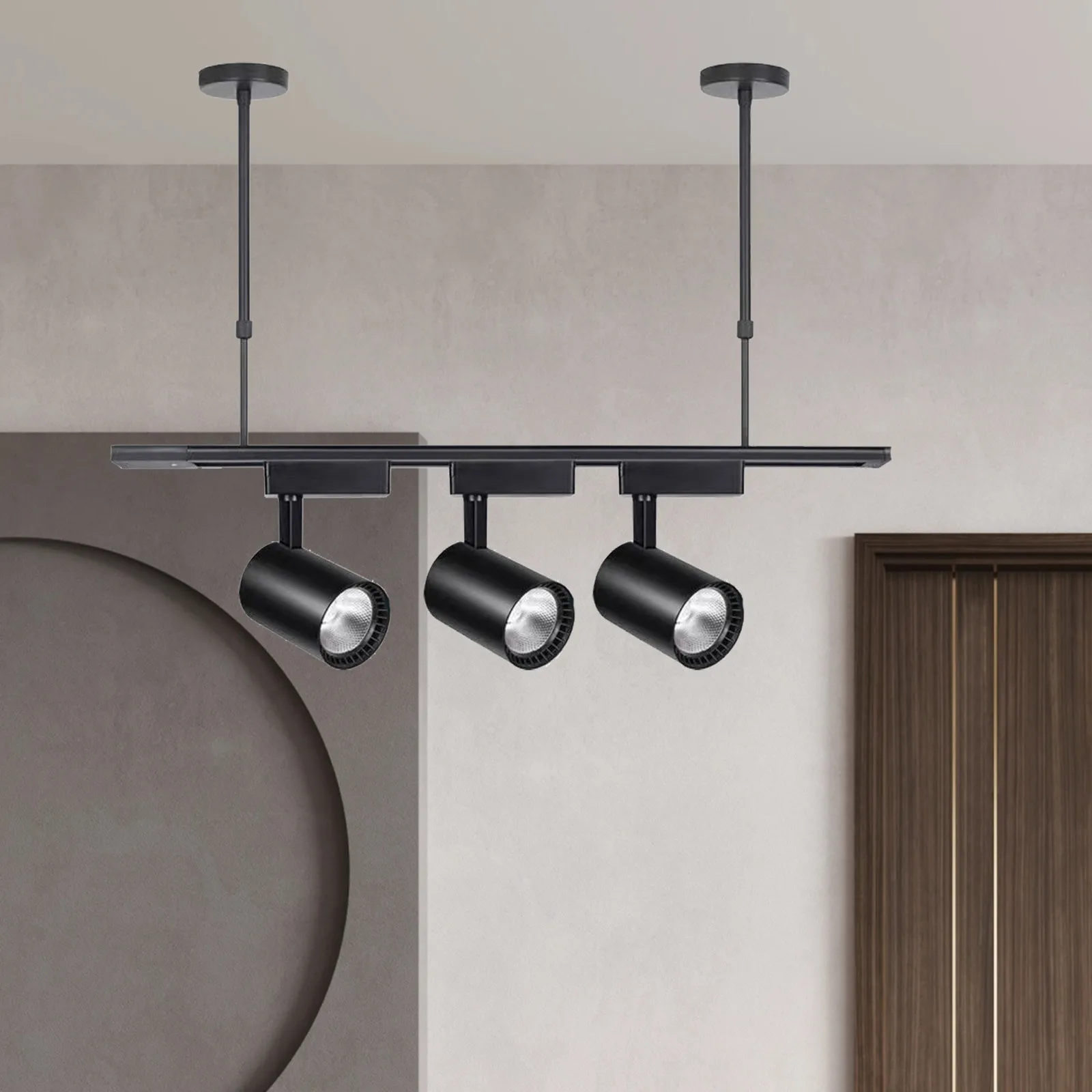 

1 Set Adjustable Light Stem For Ceiling Lighting Fixture Extension Rod White Iron Fluorescent Lamp Support Downrods Pendant