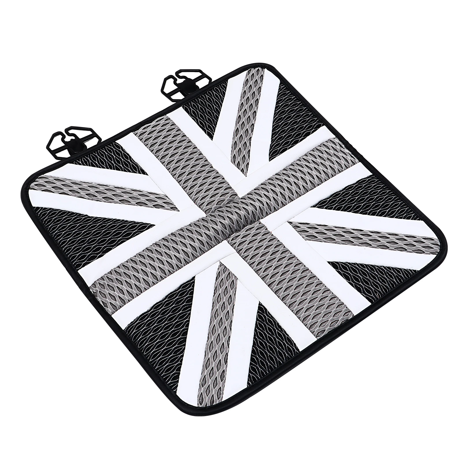 

Ice Silk Seat Cushion Cool Car Cushions Breathable Summer Universal Auto Pad Gray Union Jack Stay Cool Car Interior Accessories